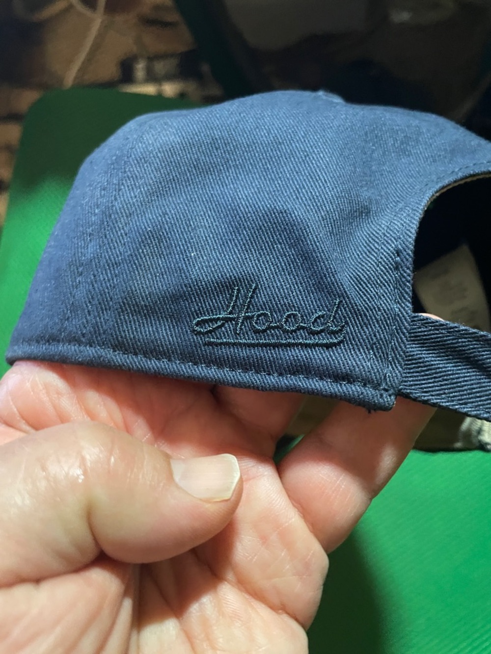 Georgetown Script Embroidered Black Baseball Cap - Picture 3 of 8